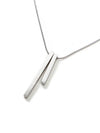 Double Stick Pendant Necklace Silver - S SY - BALAAN 3