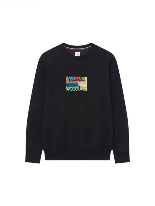 Embroidered Logo Sweatshirt Black 271265 - PAUL SMITH - BALAAN 1