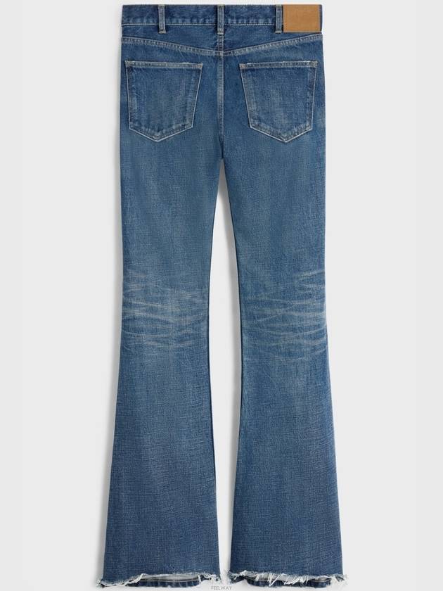 Macro Bootcut Jeans Dark Union Wash - CELINE - BALAAN 3