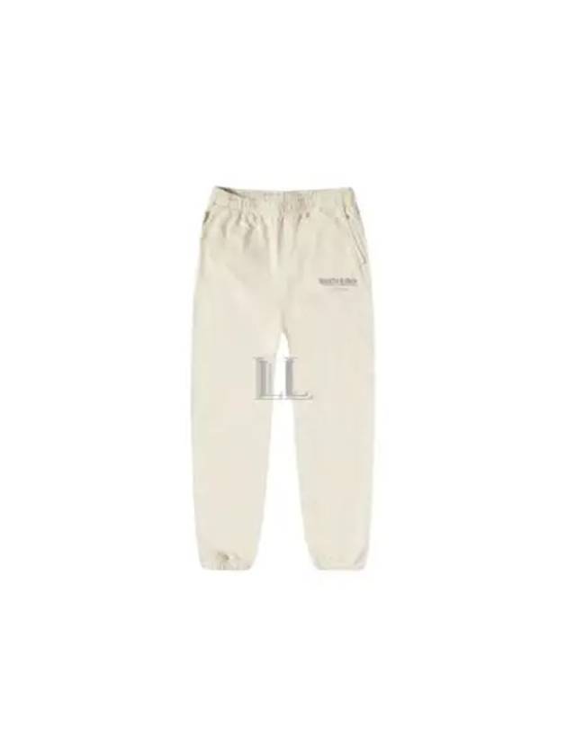 Logo Print Banding Pants Casual Track Pants Cream - SPORTY & RICH - BALAAN 2