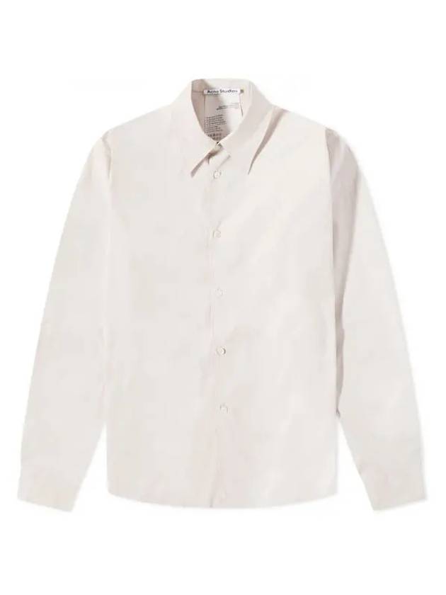 Button Up Long Sleeve Shirt White - ACNE STUDIOS - BALAAN 1