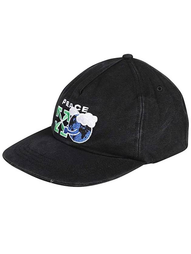 Peace World Wide Ball Cap Black - OFF WHITE - BALAAN 3