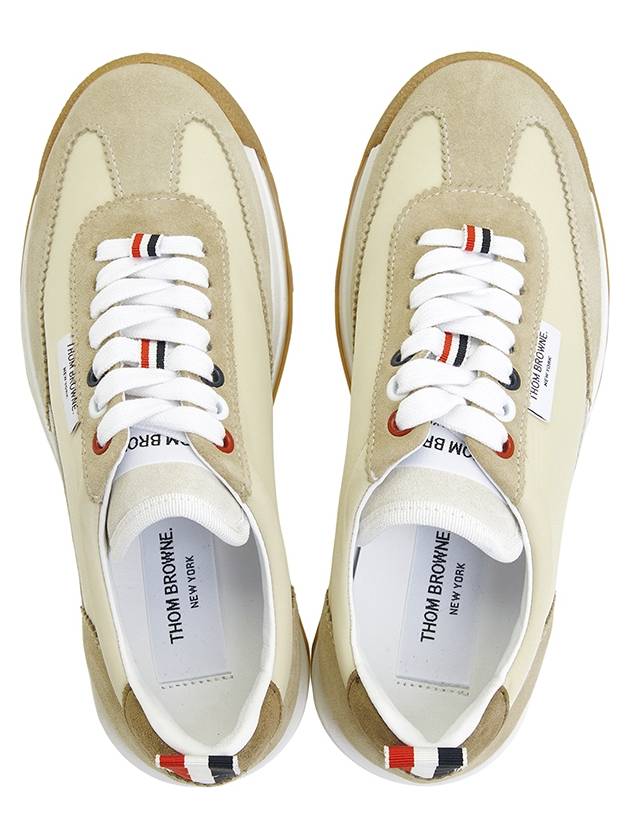 Tech Runner Low Top Sneakers Brown - THOM BROWNE - BALAAN 3