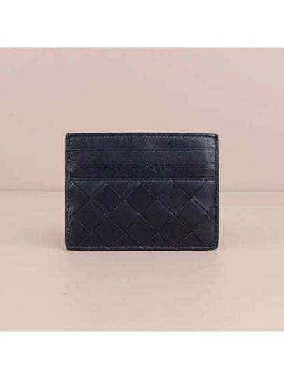 Intrecciato Leather Card Wallet Ink - BOTTEGA VENETA - BALAAN 2