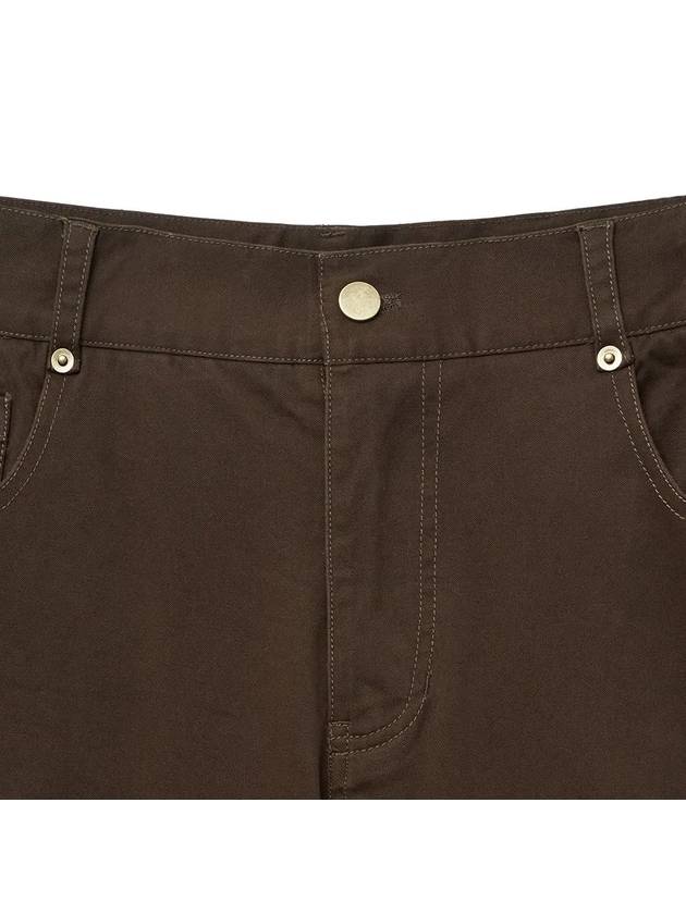 Moleskine Cinchback Flare Pants Brown - NOIRER - BALAAN 5