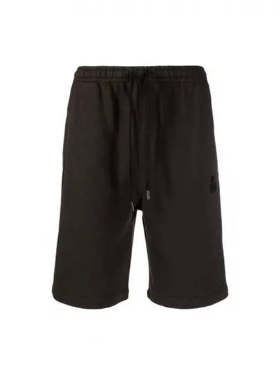 Mahalo Logo Patch Shorts Faded Black - ISABEL MARANT - BALAAN 2