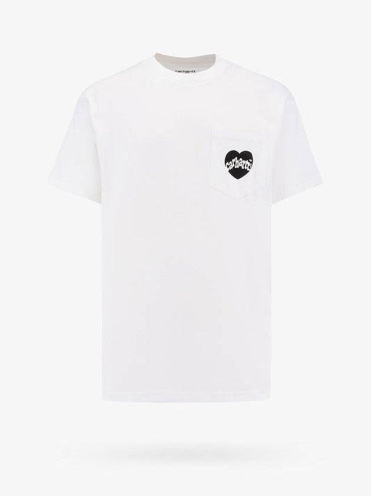 24 F W Carhartt Cotton T-Shirt WITH FRONTAL AMOUR LOGO I03367500AXX B0651173280 - CARHARTT WIP - BALAAN 1