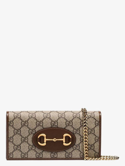 Horsebit 1955 Chain Cross Bag Beige Ebony - GUCCI - BALAAN 2