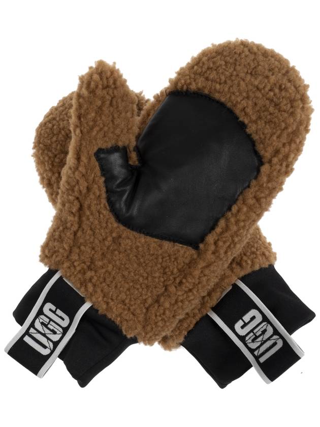 Logo Gloves Brown - UGG - BALAAN 4