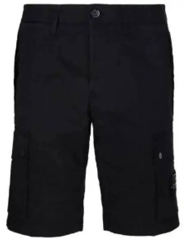 Wappen Cargo Bermuda Shorts Black - STONE ISLAND - BALAAN 2