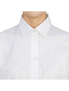 CD Embroidered Cotton Shirt White - DIOR - BALAAN 7