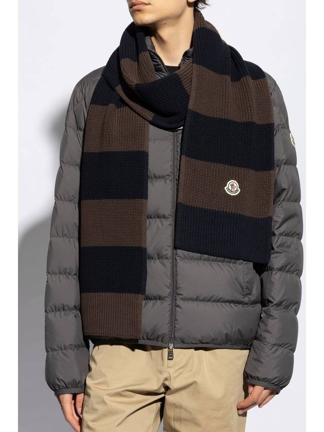 Moncler Cotton Scarf, Men's, Brown - MONCLER - BALAAN 2