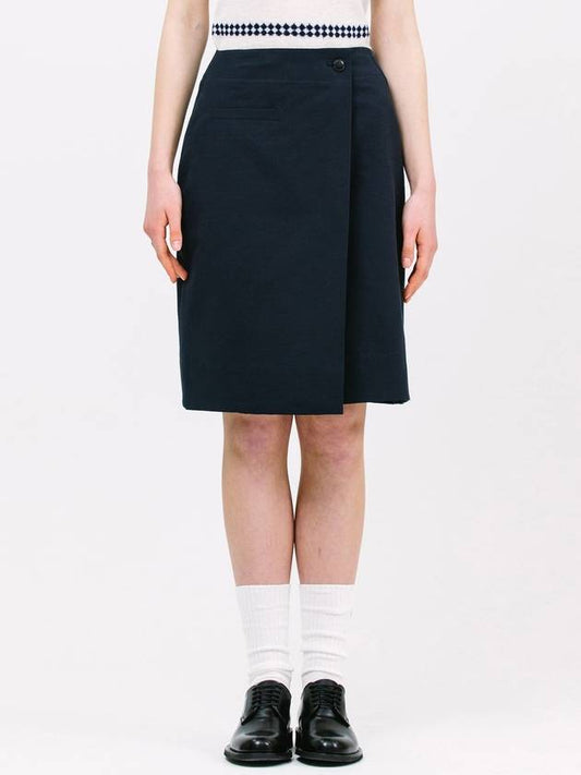 easy draped skirt_navy - JUN BY JUN K - BALAAN 1