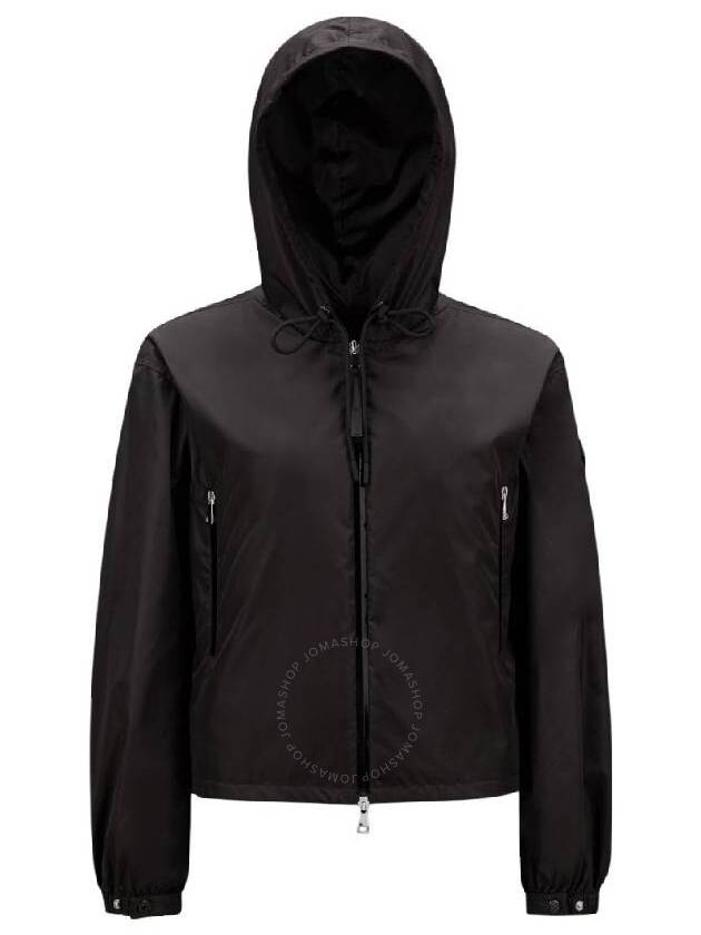 Vernois Logo Hooded Jacket Black - MONCLER - BALAAN 2