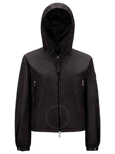 Vernois Logo Hooded Jacket Black - MONCLER - BALAAN 2