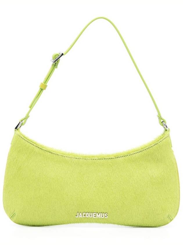 Le Bisou Pony-Hair Leather Shoulder Bag Neon Green - JACQUEMUS - BALAAN 2