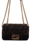 Baguette Chain Midi Shoulder Bag Dark Brown - FENDI - BALAAN 3