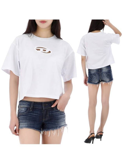 T Bucks Crop Od Cotton T-Shirt A150960NIAX - DIESEL - BALAAN 2