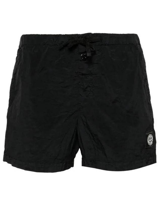 Swimming Nylon Trunk Shorts Black - STONE ISLAND - BALAAN 2