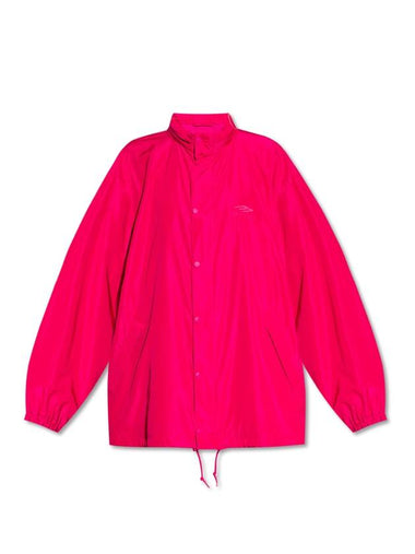 3B Icon Oversized Windbreaker Fuchsia - BALENCIAGA - BALAAN 1