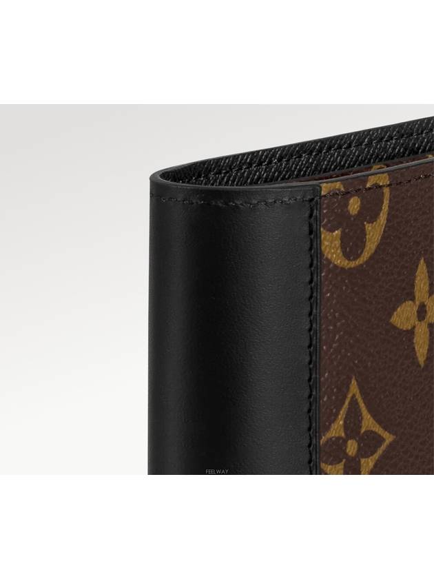 Multiple Half Wallet Brown Black - LOUIS VUITTON - BALAAN 4