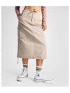 Long Woven Cargo Skirt Papyrus 10026794 A03 - CONVERSE - BALAAN 2