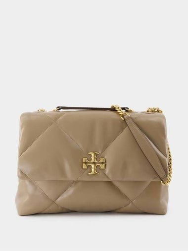 Kira Diamond Convertible Shoulder Bag - Tory Burch - Leather - Neutral - TORY BURCH - BALAAN 1