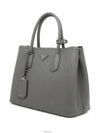 BN2775 Saffiano Dubl Gray Double Bag Warranty - PRADA - BALAAN 2