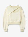 Embroidered Logo Cut-Out Sweatshirt Ivory - ALEXANDER MCQUEEN - BALAAN 2