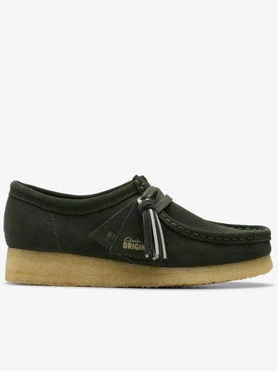 Originals Wallabee Suede Loafer Forest Green - CLARKS - BALAAN 2