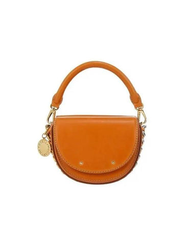 Frayme double flap shoulder bag orange - STELLA MCCARTNEY - BALAAN 1