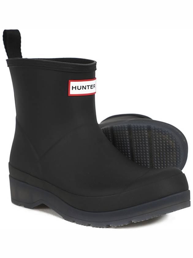 Play Short Translucent Sole Rain Boots Black - HUNTER - BALAAN 1