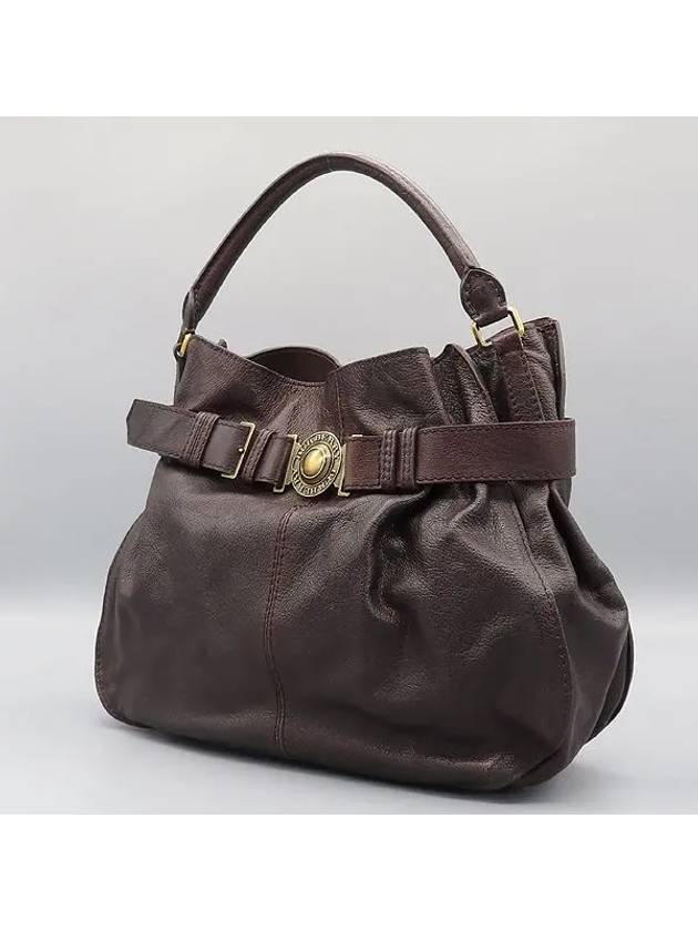 Dark brown shoulder bag - BURBERRY - BALAAN 3