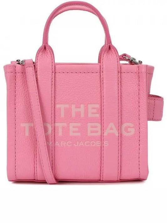 Mini Micro Leather Tote Bag Pink - MARC JACOBS - BALAAN 2