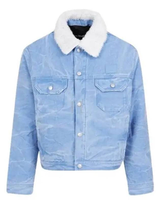 Padded Denim Jacket Powder Blue - ACNE STUDIOS - BALAAN 2