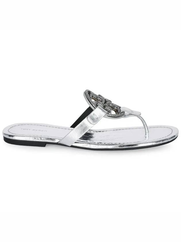 Women's Miller Flip Flops Silver - TORY BURCH - BALAAN 3