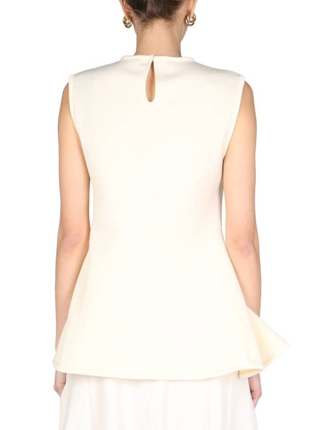 Women's Sleeveless Blouse Beige - JIL SANDER - BALAAN 4