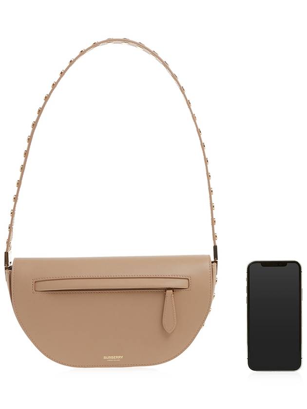 Olympia Small Leather Shoulder Bag Beige - BURBERRY - BALAAN 7