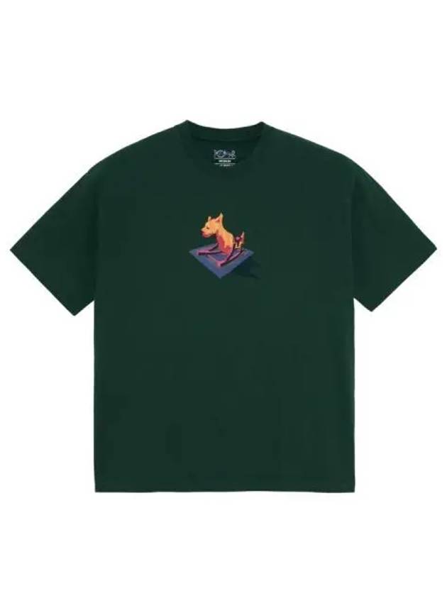 POLAR dog short sleeve t shirt dark green - POLAR SKATE CO. - BALAAN 1