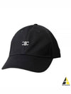 Triumph Logo Cotton Ball Cap Black - CELINE - BALAAN 2