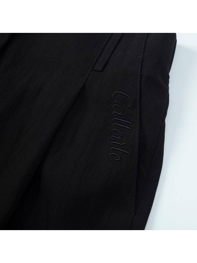 One Tuck Wide Pants Black 4 Colors - CALLAITE - BALAAN 5