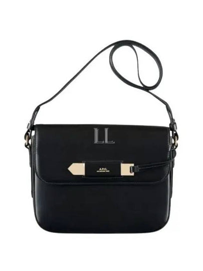 Women's Charlotte Leather Cross Bag Black - A.P.C. - BALAAN 2