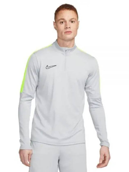 Dri Fit Academy 1 4 Zip Up Long Sleeve T-Shirt Grey - NIKE - BALAAN 2