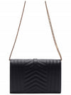 Cassandre Monogram Chain Cross Bag Black - SAINT LAURENT - BALAAN 5