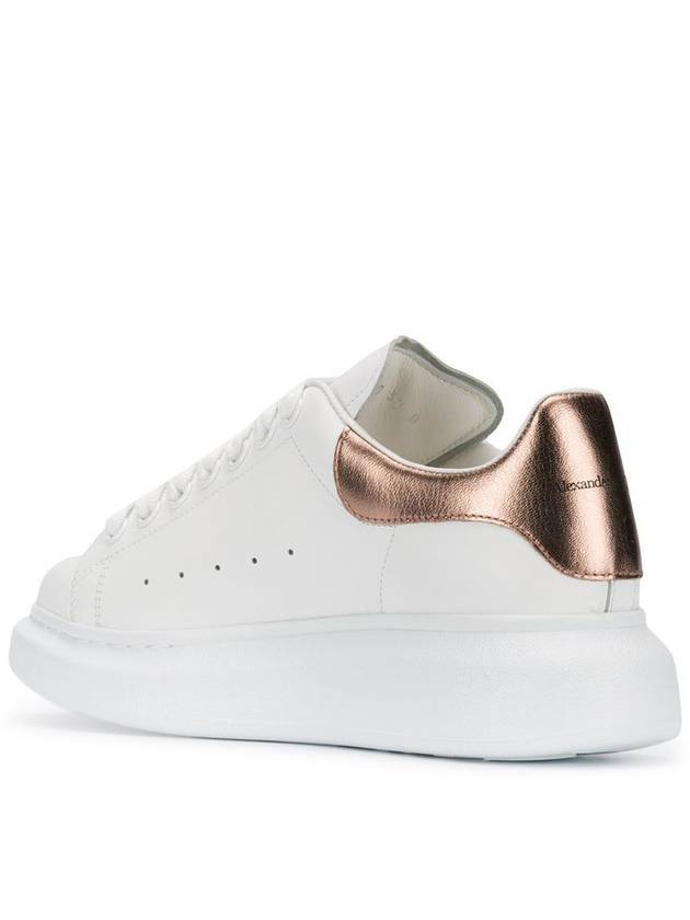 Oversized Low Top Sneakers White Rose Gold - ALEXANDER MCQUEEN - BALAAN 5