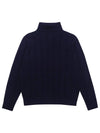 Men's Turtle Cable Sweater Navy SW22ISW01NV - SOLEW - BALAAN 2