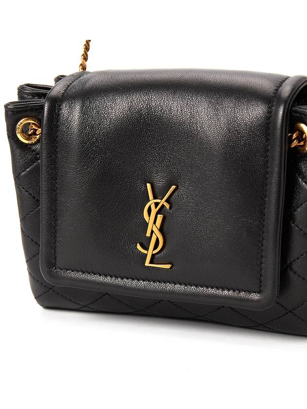 Nolita Lambskin Mini Bag Black - SAINT LAURENT - BALAAN 8