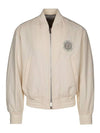 Cotton Blend Bomber Jacket Beige - DIOR - BALAAN 1