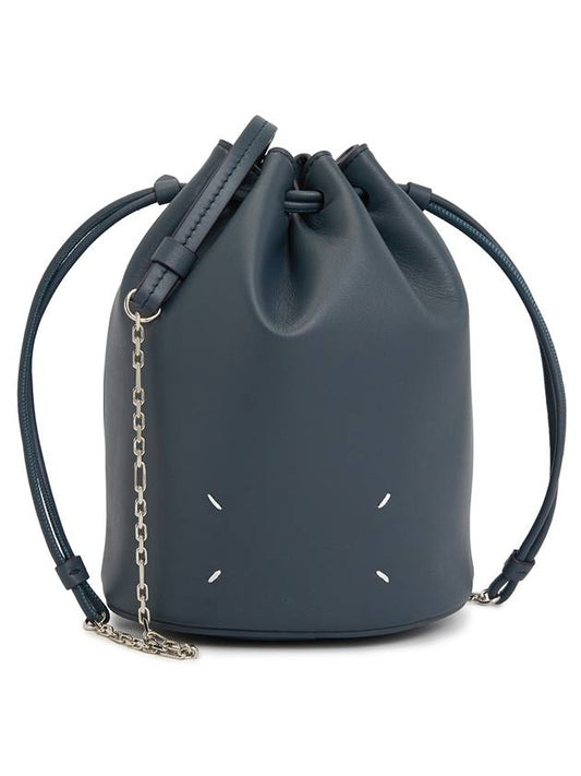 Women's Chain Tabi Bucket Shoulder Bag Navy - MAISON MARGIELA - BALAAN 1