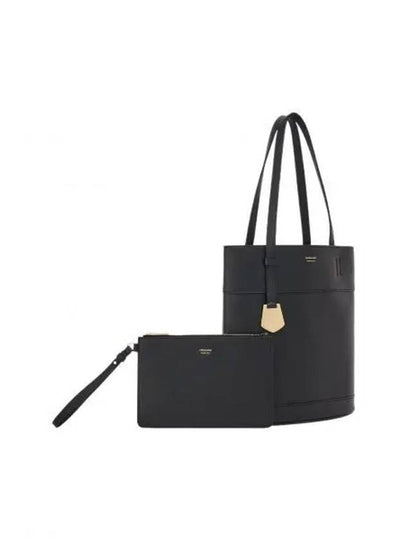 North South Charming Small Tote Bag Black - SALVATORE FERRAGAMO - BALAAN 2